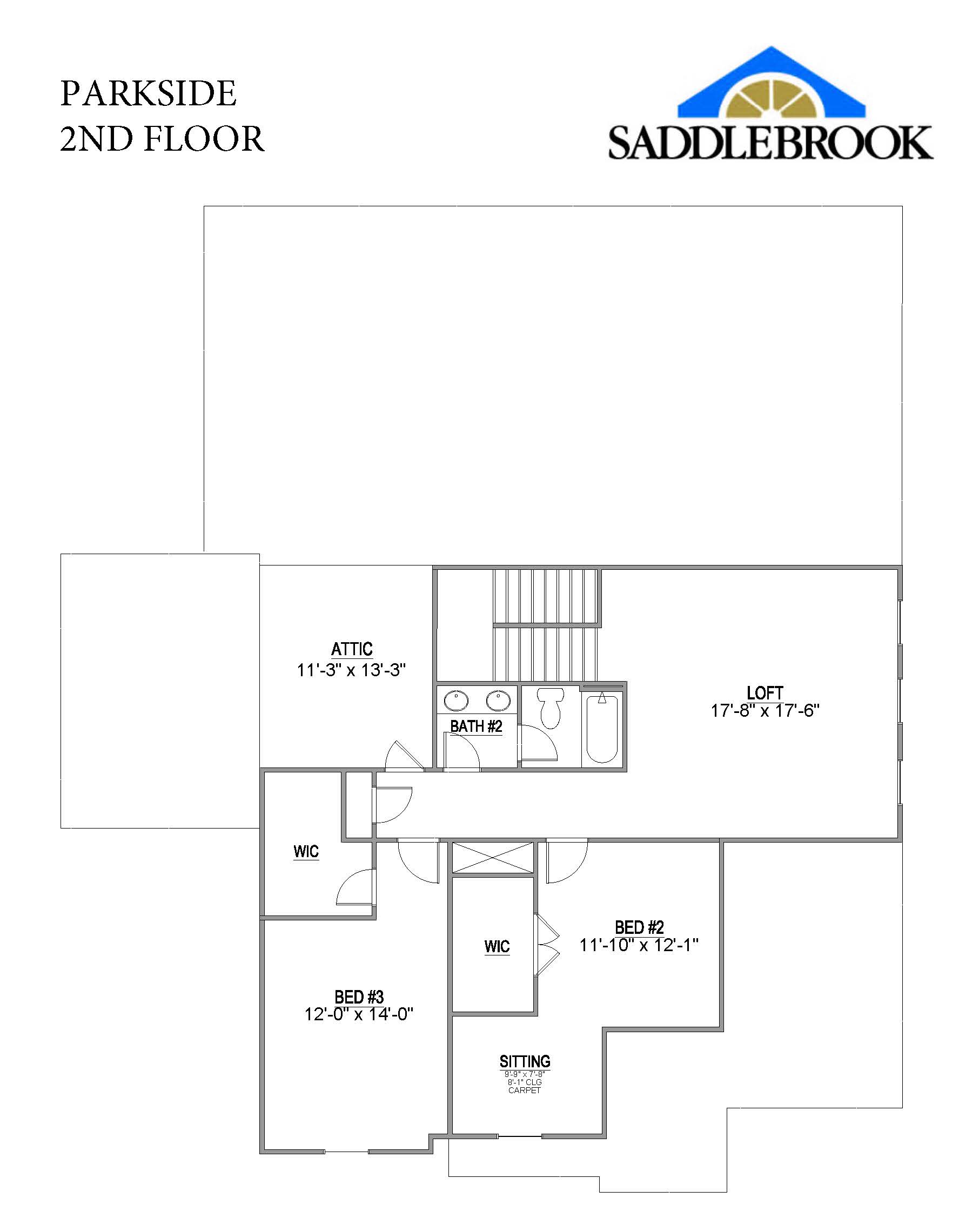 Parkside- 2d Floor Plan 2