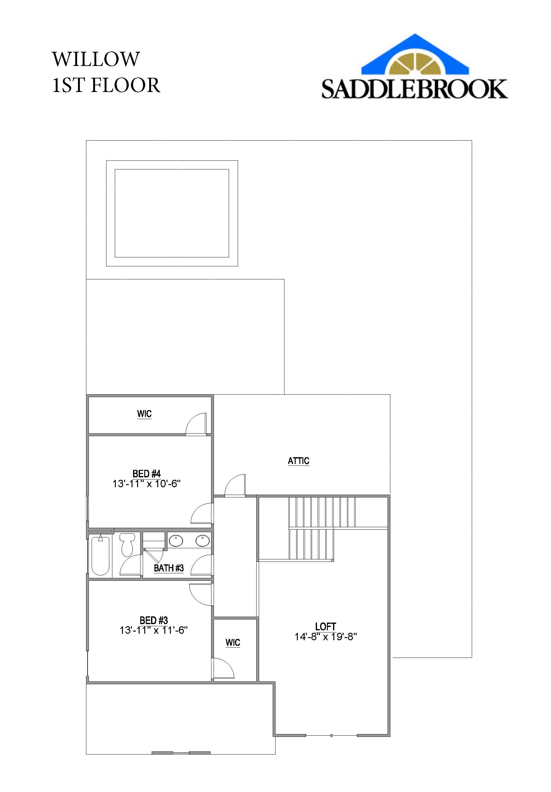 Willow- 2d Floor Plan 2