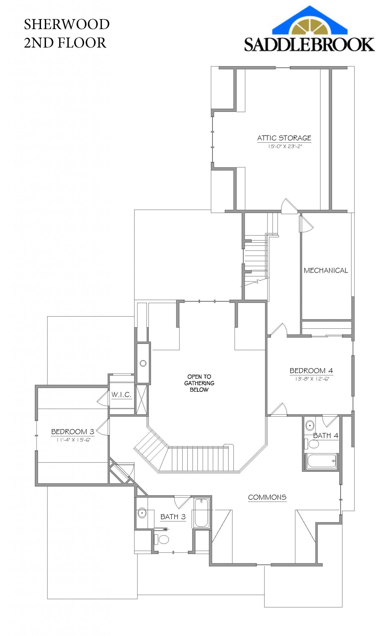 Sherwood- 2d Floor Plan 2