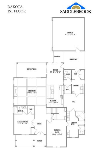 Dakota- 2d Floor Plan 1