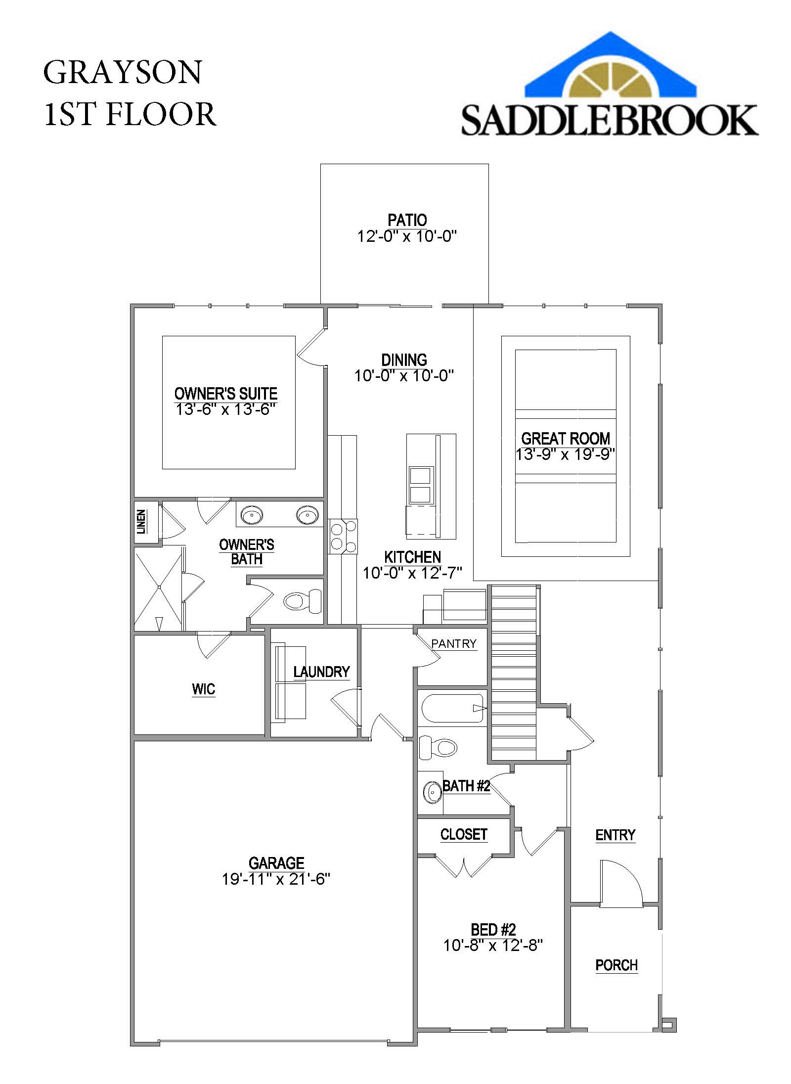 GRAYSON- 2d Floor Plan 1