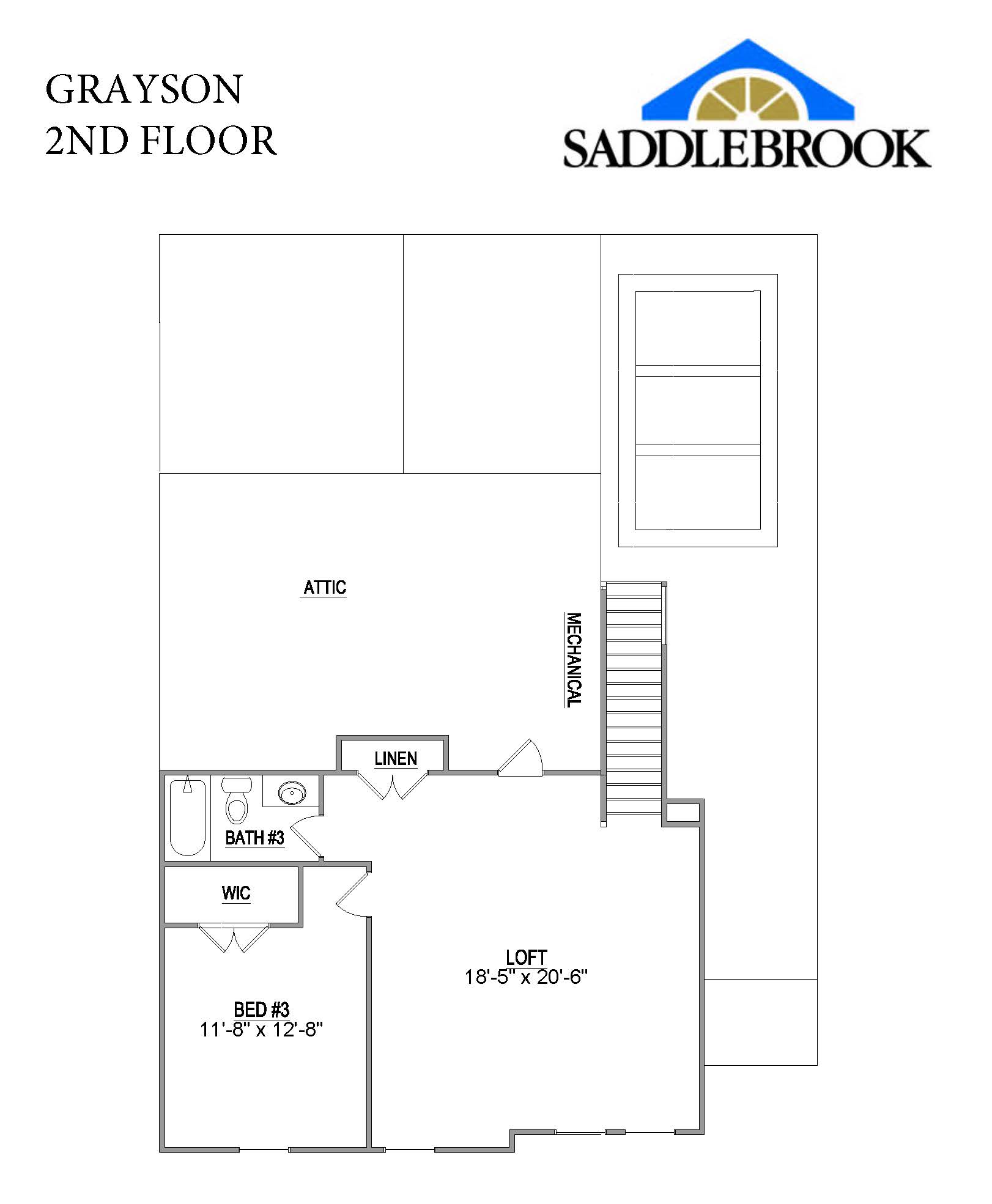 GRAYSON- 2d Floor Plan 2