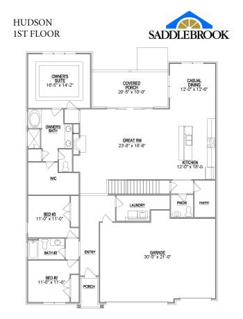 Hudson- 2d Floor Plan 1