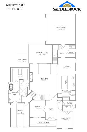 Sherwood- 2d Floor Plan 1