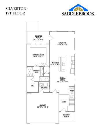 Silverton- 2d Floor Plan 1
