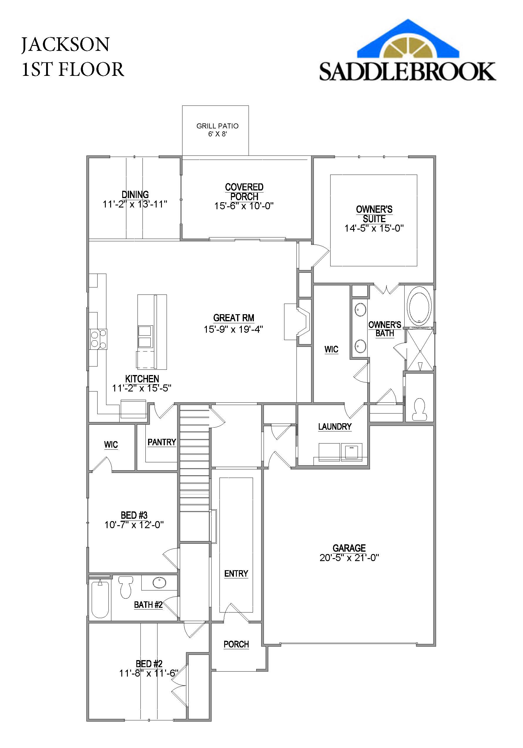 Jackson- 2d Floor Plan 1