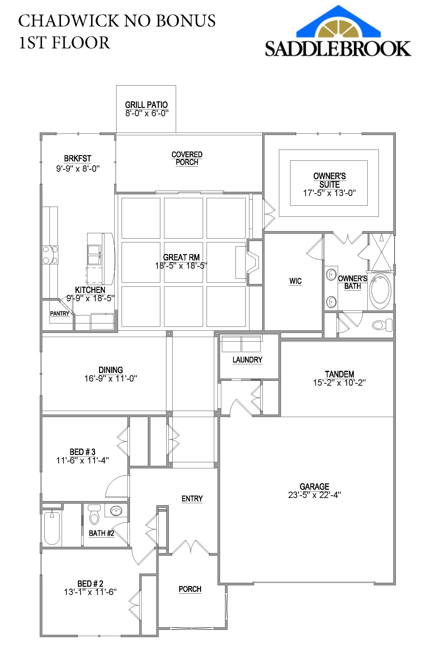 Chadwick- 2d Floor Plan 1
