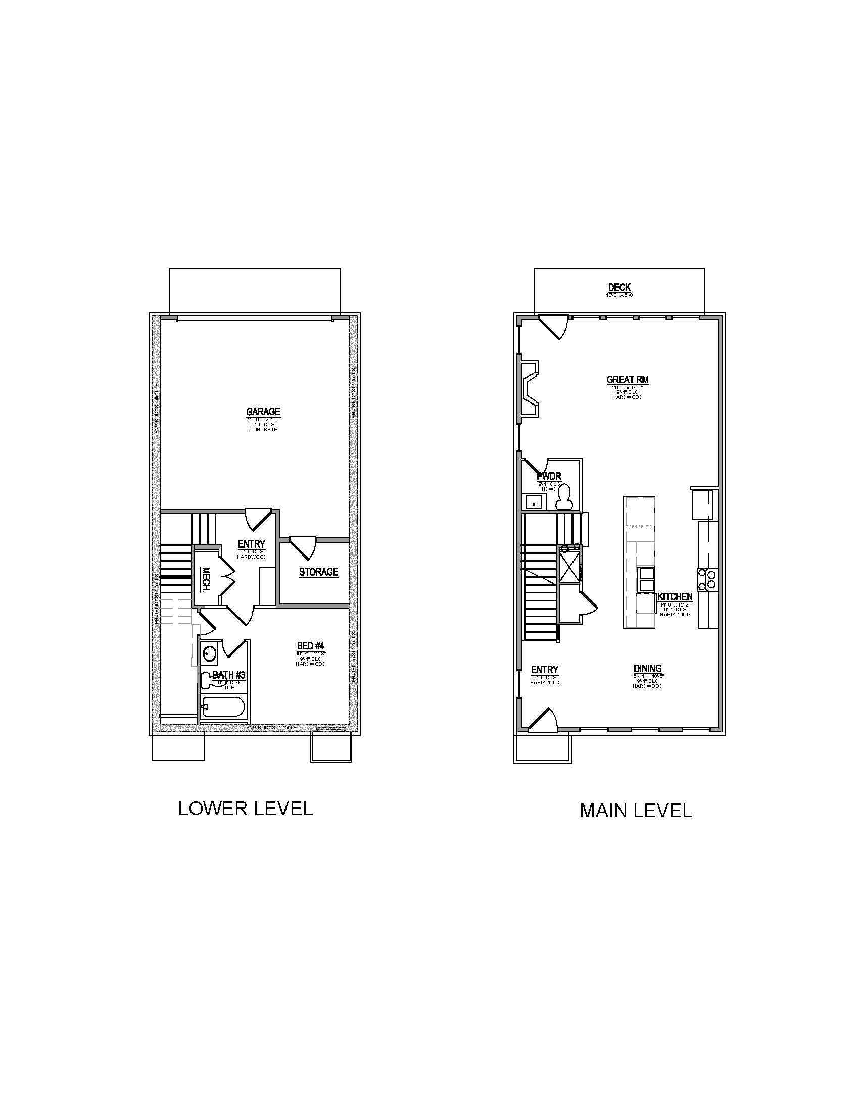 Lot 33 – 1822 Thunderhead Rd- 2d Floor Plan 1