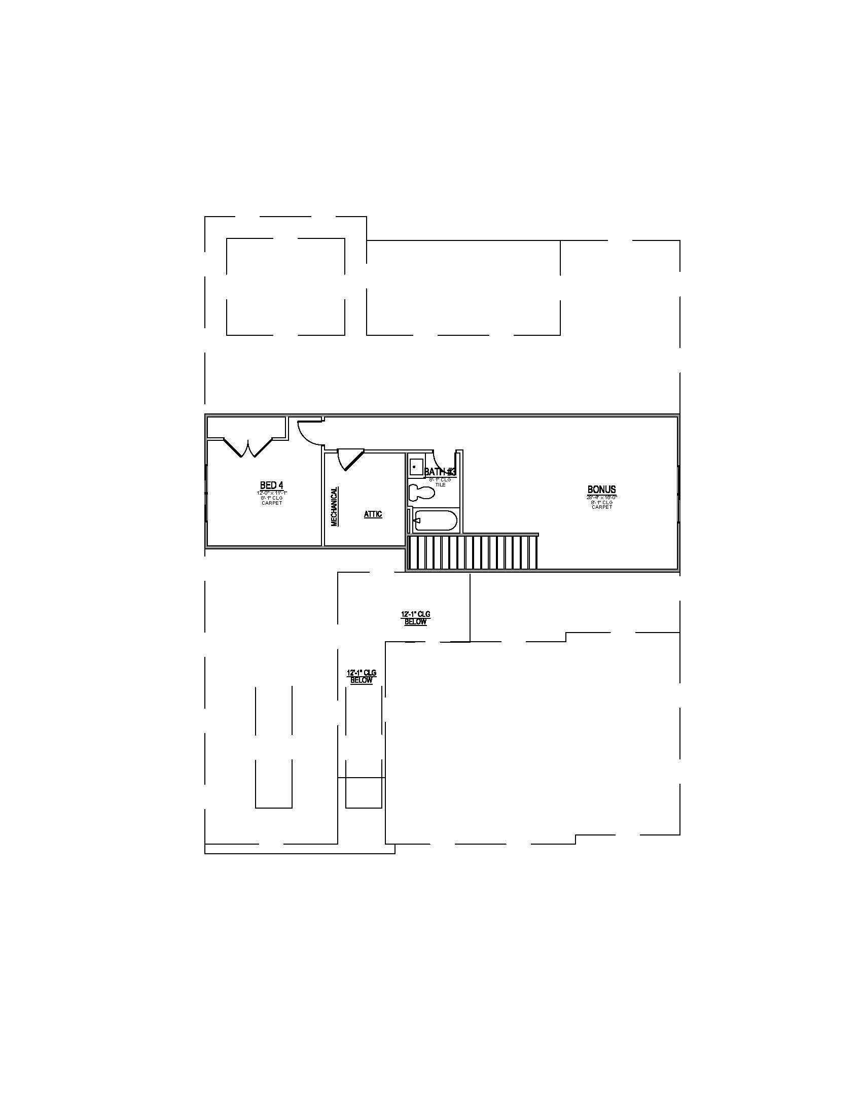 Lot 18 – 11706 Boston Ivy Ln- 2d Floor Plan 1
