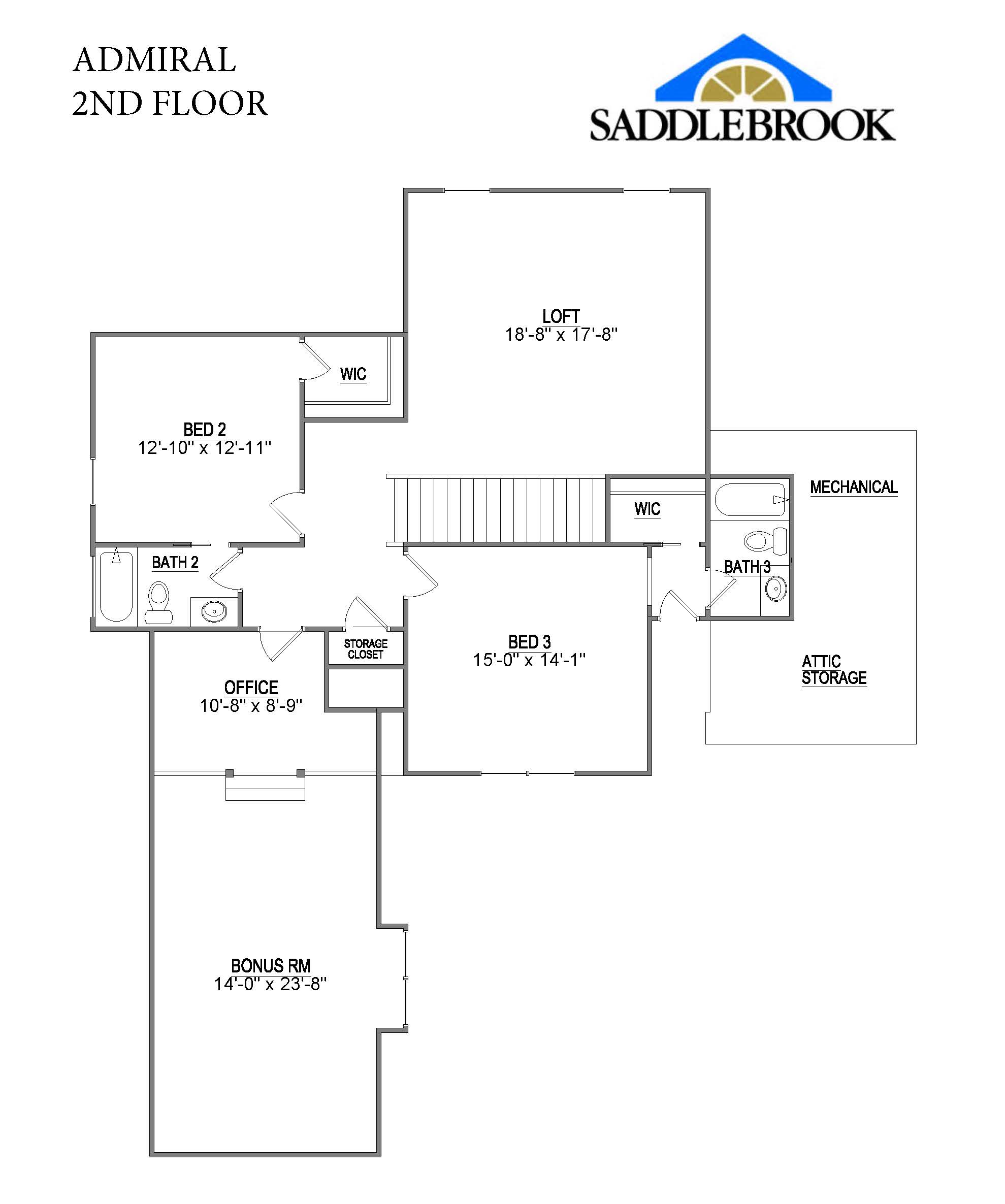 Admiral- 2d Floor Plan 2