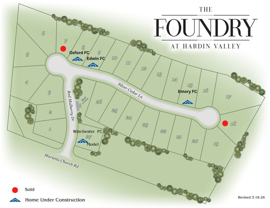 The Foundry at Hardin Valley Plat Map