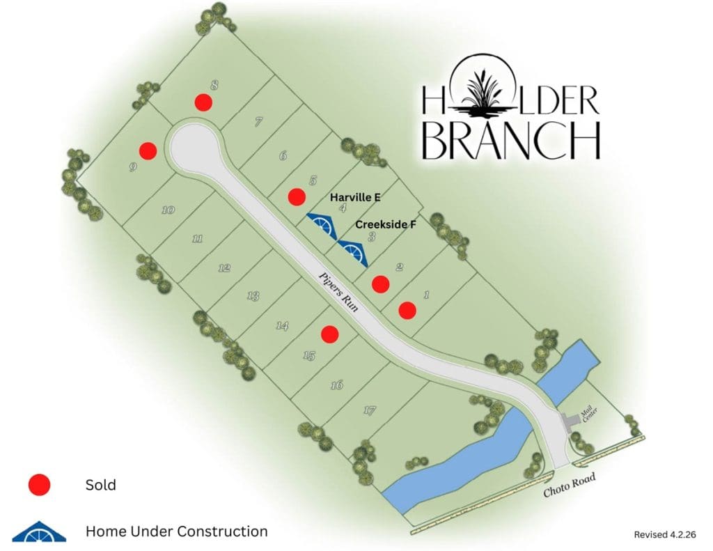 Holder Branch Plat Map
