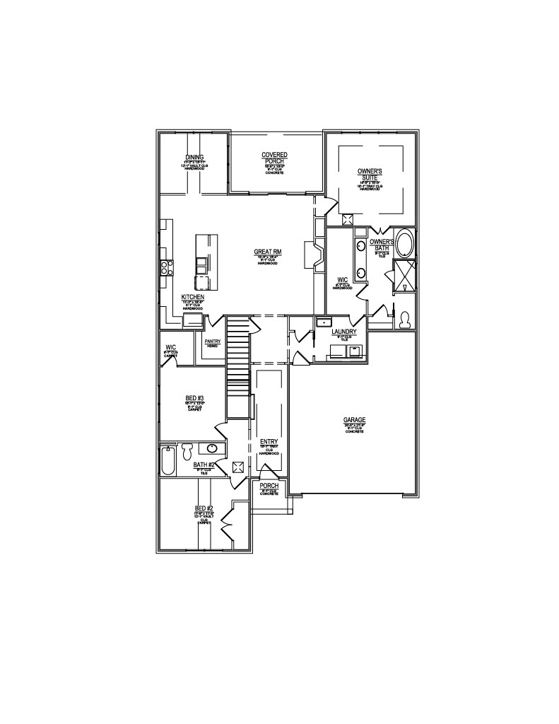 MDWS 17 – 12711 Red Poppy- 2d Floor Plan 1