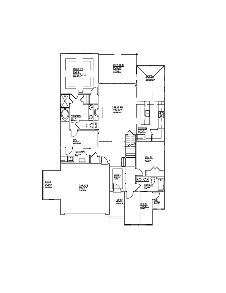 Lot 25 – 12621 Red Poppy- 2d Floor Plan 1