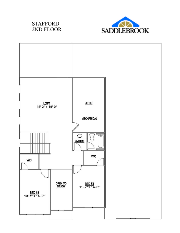 STAFFORD- 2d Floor Plan 2