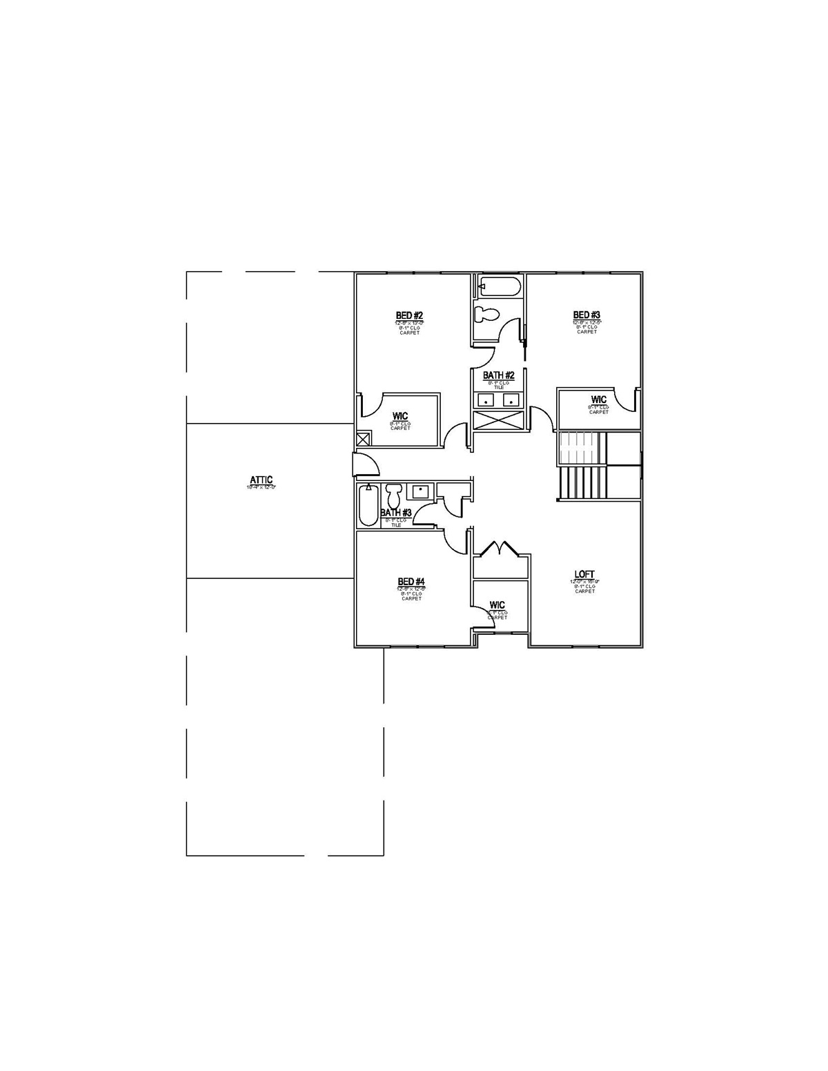 Lot 21 – 11650 Boston Ivy- 2d Floor Plan 2