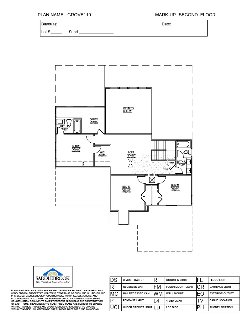 Lot 119 – 1245 Wagon Hitch- 2d Floor Plan 2