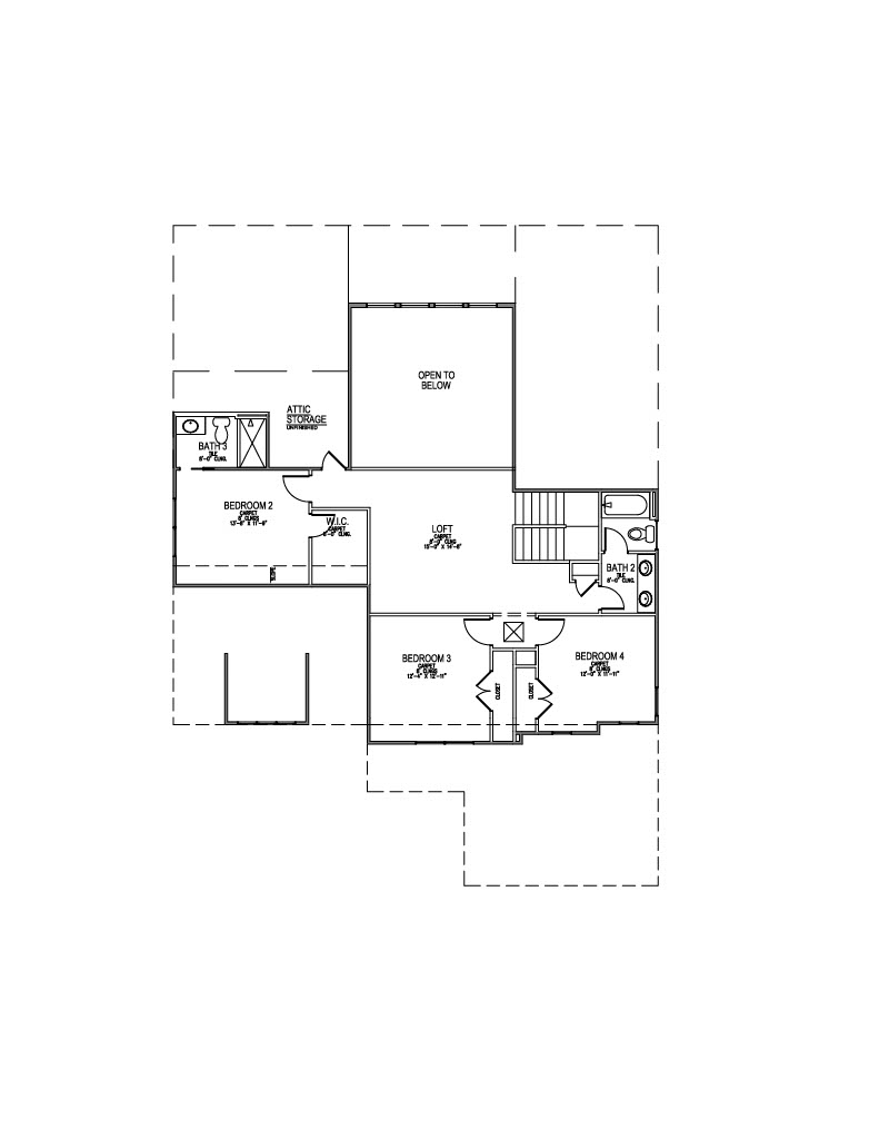 Lot 69 – 11717 Boston Ivy- 2d Floor Plan 2