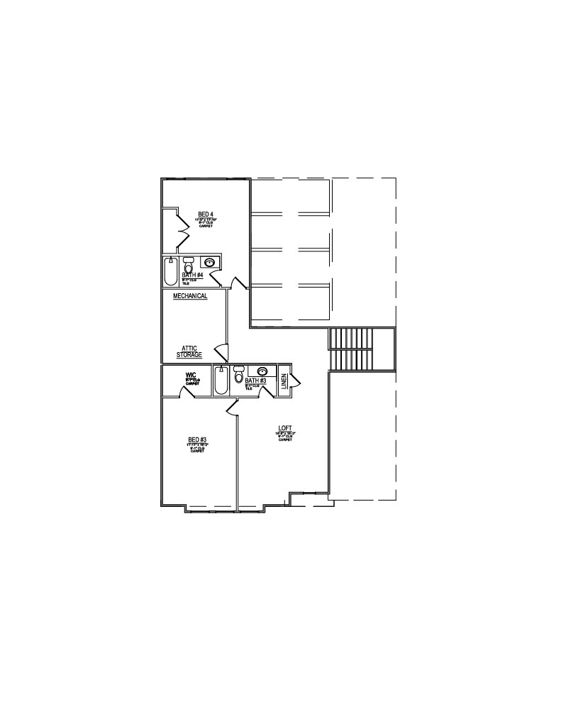 Lot 75 – 1116 Branch Hook- 2d Floor Plan 2