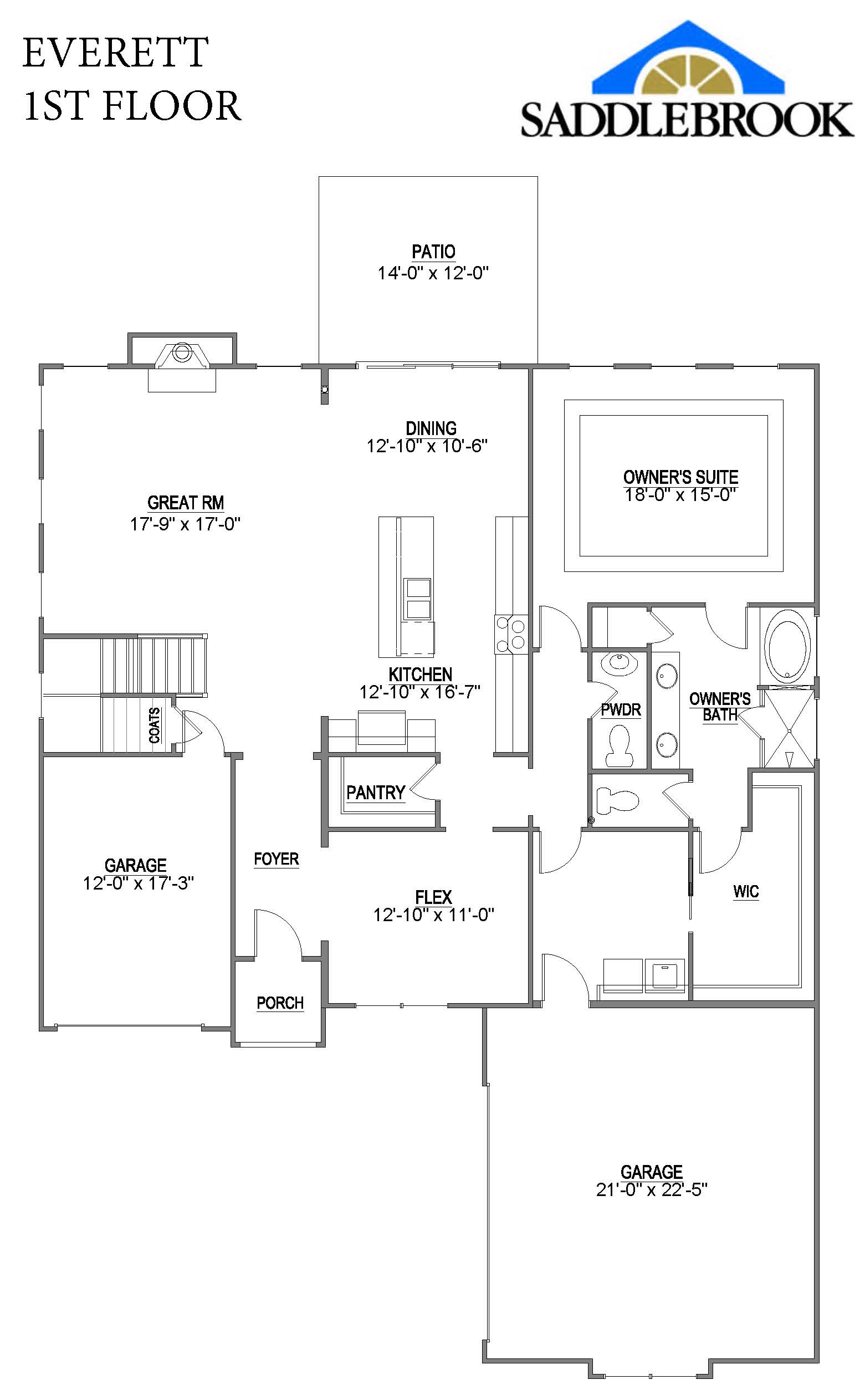 Everett- 2d Floor Plan 1
