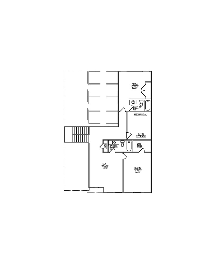 Lot 48 – 1107 Branch Hook- 2d Floor Plan 2