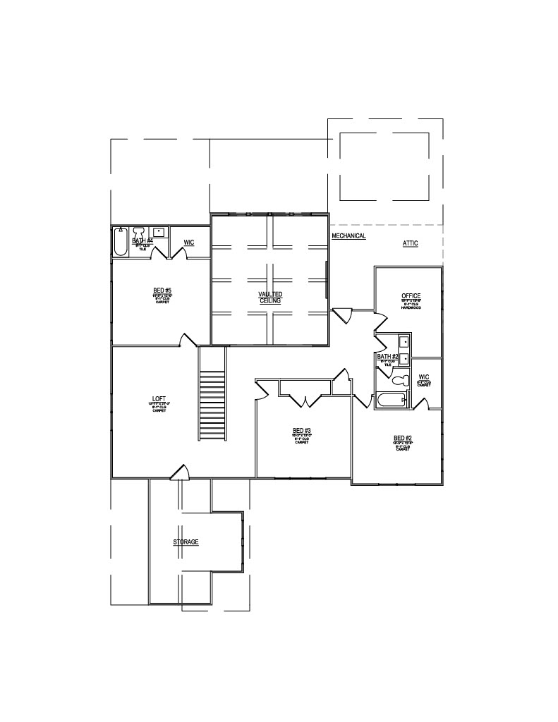 Lot 01 – 12448 Pipers Run Ln- 2d Floor Plan 2