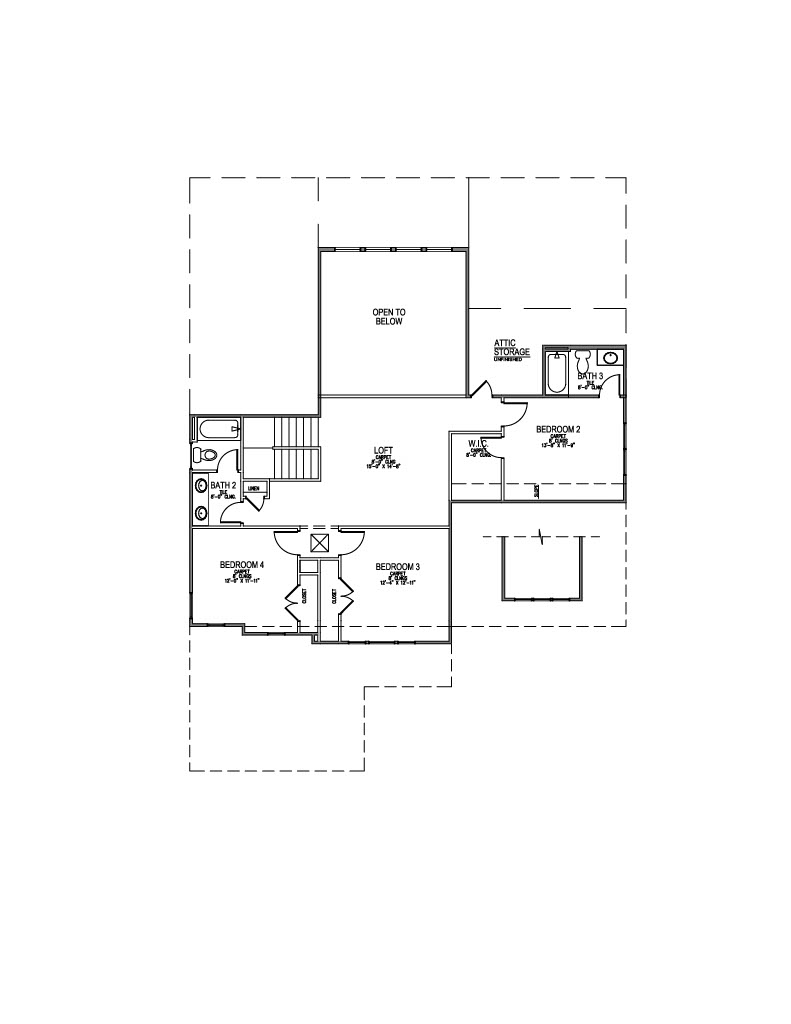 Lot 26 – 2130 White Sycamore- 2d Floor Plan 2