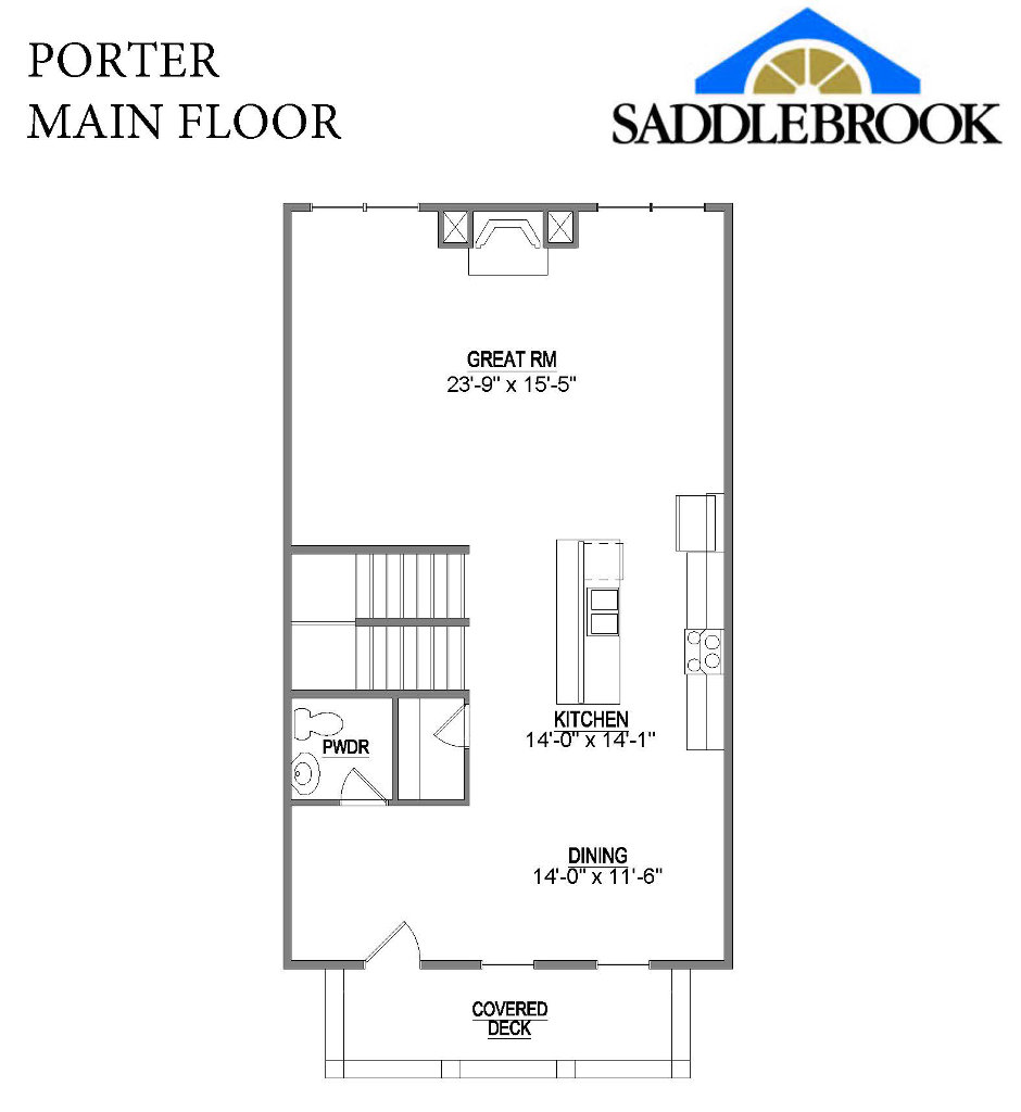 Floor plan for Porter