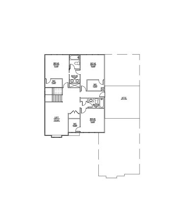 Lot 117 – 1226 Wagon Hitch Rd- 2d Floor Plan 1