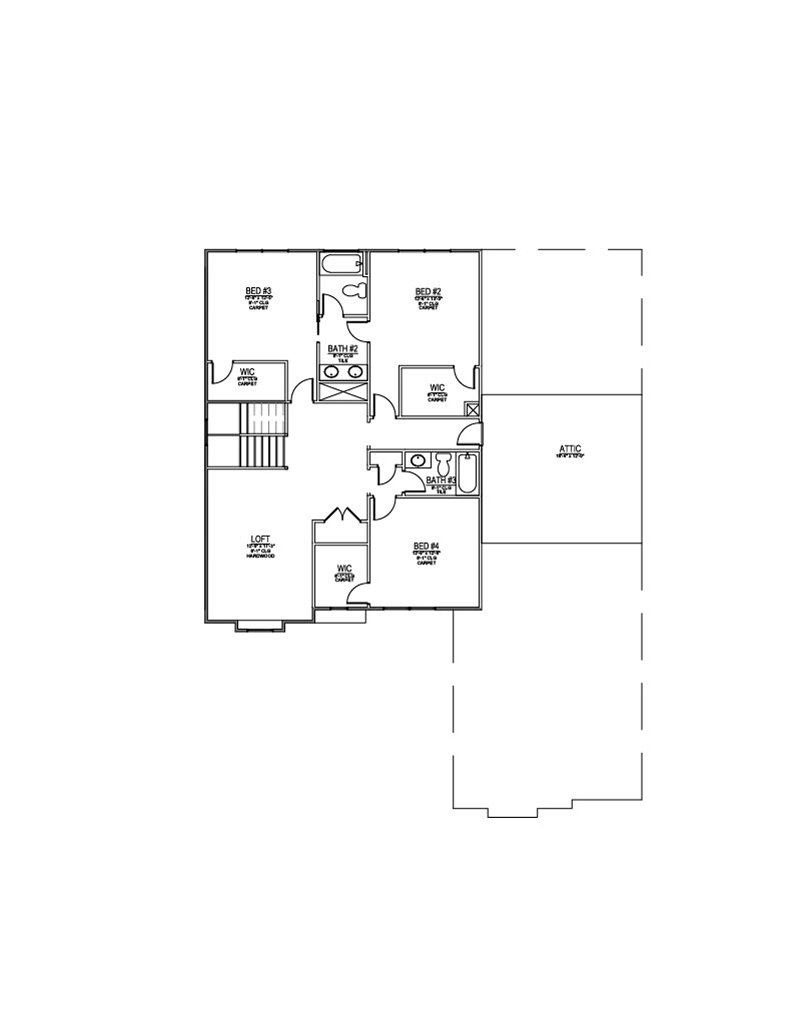 Floor plan for Lot 117 – 1226 Wagon Hitch Rd